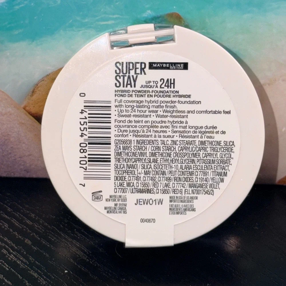 Maybelline Super Stay 24H Hybrid Powder Foundation 375 Matte Full Coverage 6g